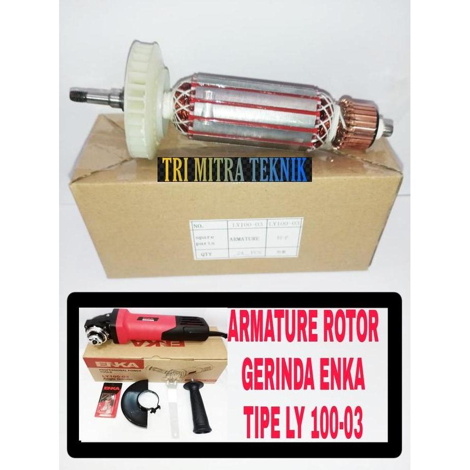 Ironday- Armature Rotor Gerinda Enka Ly 100-03 Angker Grinda Enka Tipe Ly100-03