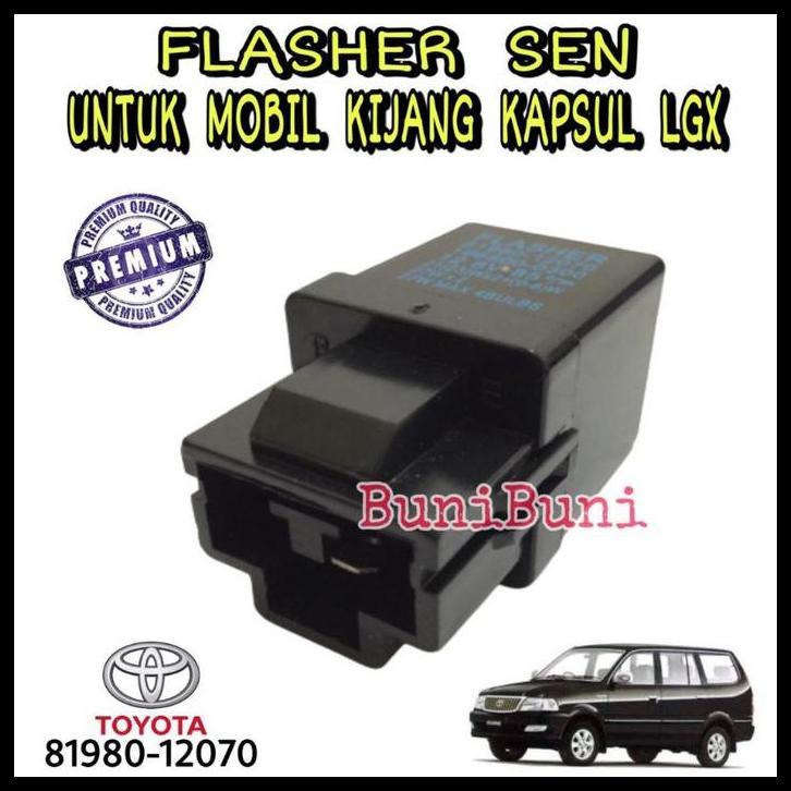 TERBARU FLASHER / FLASER OTOMATIS SEN UNTUK MOBIL TOYOTA KIJANG KAPSUL LGX 7K / EFI 