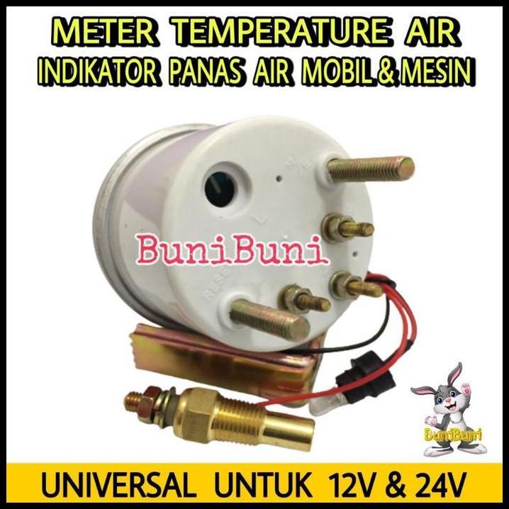 DISKON METER AMPERE PANAS / AMPER METER TEMPERATUR SUHU AIR UNTUK MOBIL & MESIN (TANPA KABEL) 