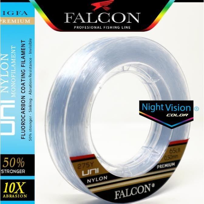 Senar Pancing Falcon Uni 275 Yards White Nv