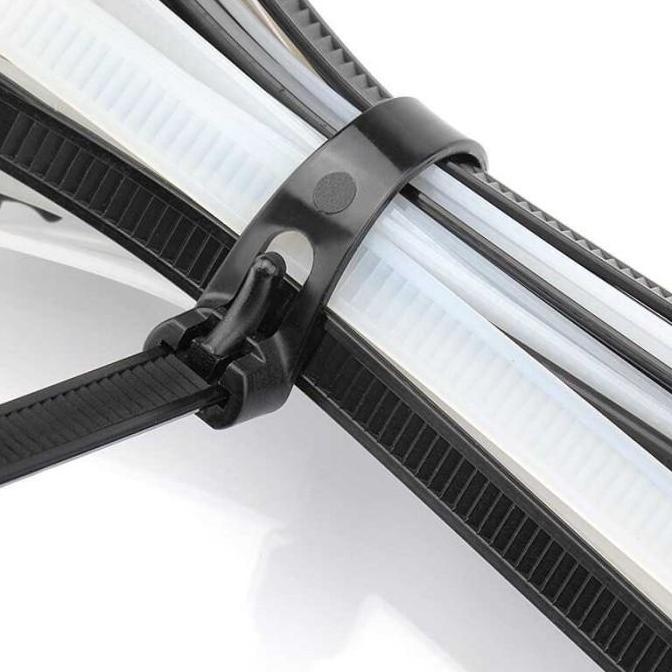 Gasken- Kabel Ties Reusable Kabel Ties Buka 100Pcs/Pak