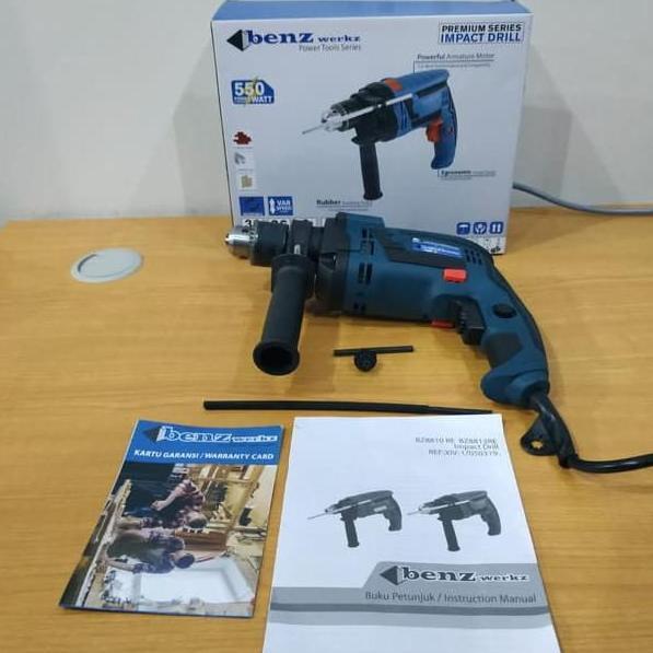 Ironday- Mesin Bor Beton Impact Drill 10Mm / Mesin Bor Besi Impact 10Mm Benz Bz-8810Re Mesin Bor Bet
