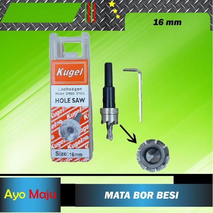 Ironday- Hole Saw Besi 16Mm / Holesaw Besi 16Mm / Mata Bor Besi 16Mm Kugel