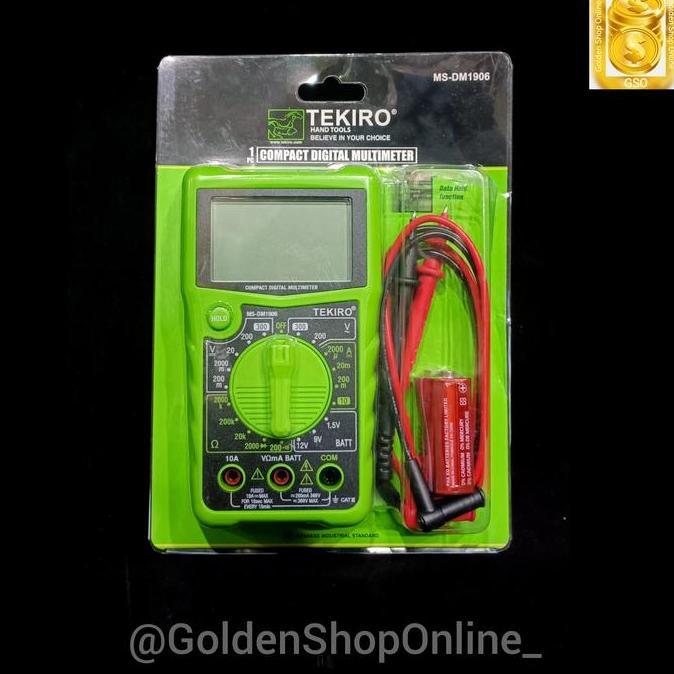 TEKIRO Compact Digital Multimeter - Avometer Tekiro (MS-DM1906)