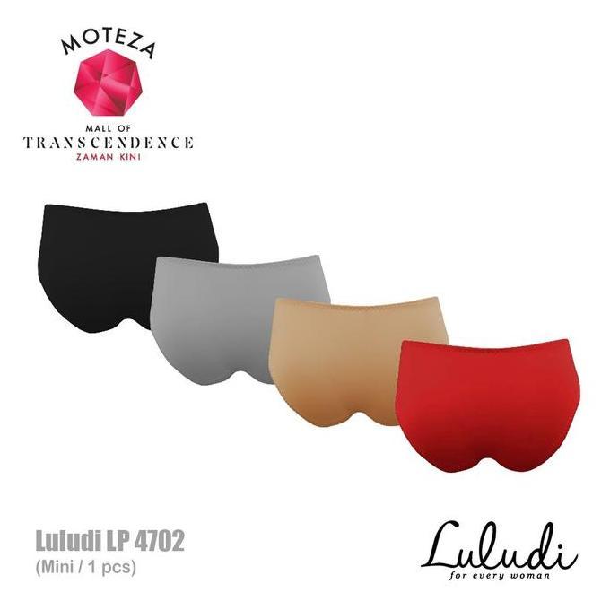 Celana Dalam Wanita - Luludi Panty - LP 4702 Seksi Hitam Katun Nyaman Mini Cewek Cantik
