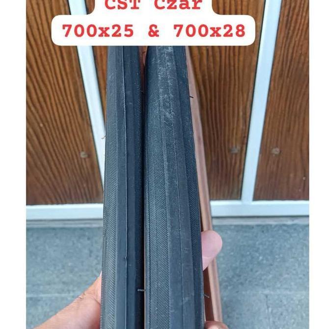 Ban Luar Cst Czar 700X25C / 700X28C, Tanwall (Skinwall) Coklat, Non Foldable, Untuk Sepeda Roadbike 