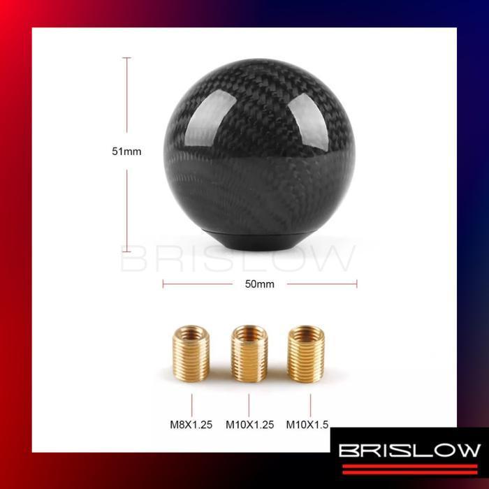 Knob Carbon Manual/Matic Bulat Shift Knob Universal Original Original Dan Terpercaya