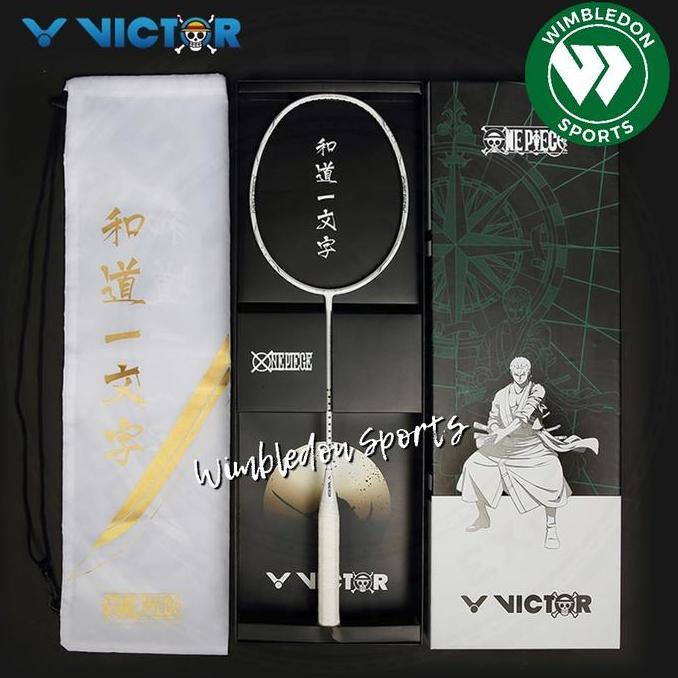 Promo Raket Badminton VICTOR ONE PIECE WADO / AURASPEED ONE PIECE WHITE Diskon