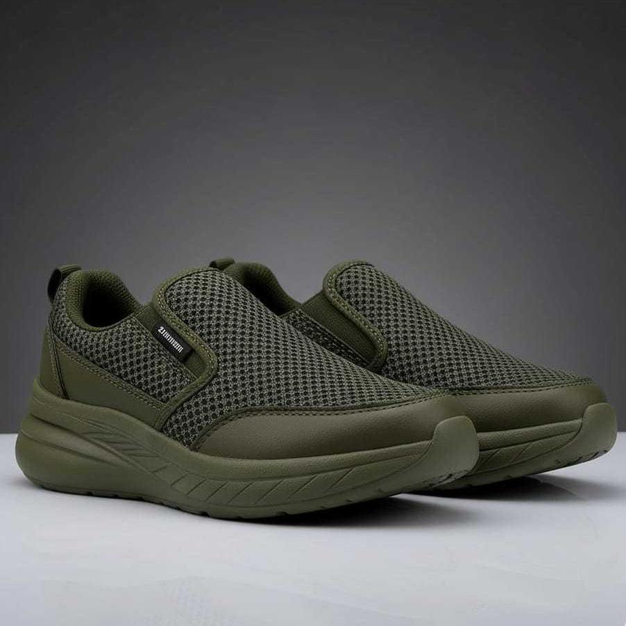 HEMAT Sepatu Sneaker pria sepatu slip on tanpa tali cowo