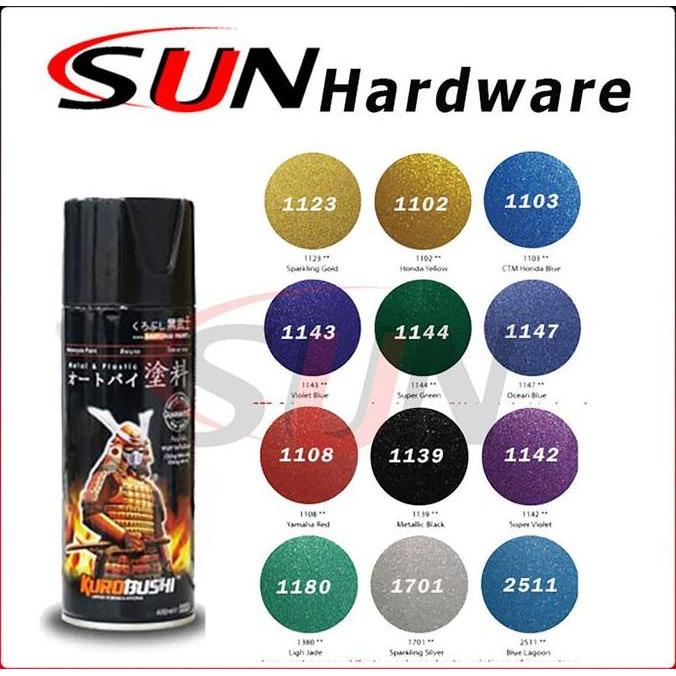 Cat- Pilox Samurai 400 Ml Pilok Silver Sparkling Black Metallic Gold Red