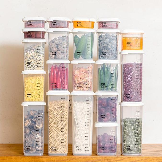 Instancodbisa- ZenToples Plastik Murah Bening Kotak Kecil Makanan Ringan Unik Kulkas