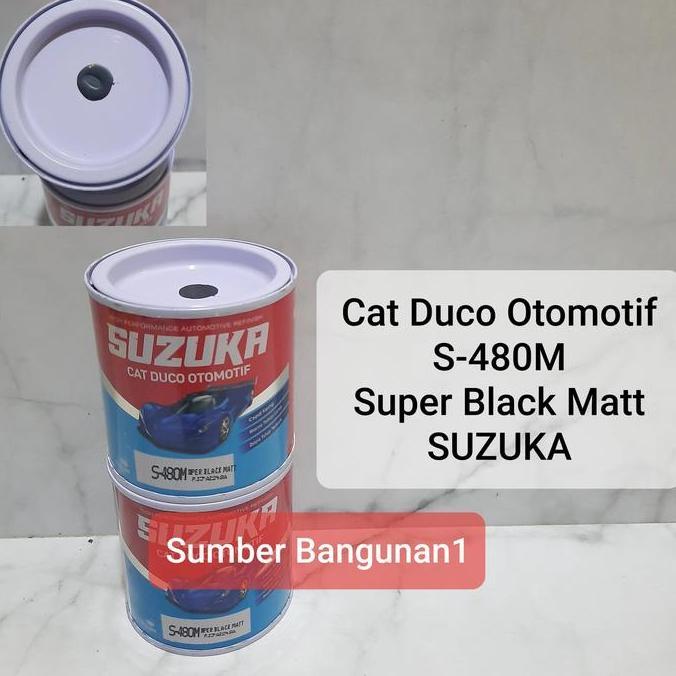 Cat- Cat Duco Hitam Doff Suzuka Matt Black // Cat Kayu Besi