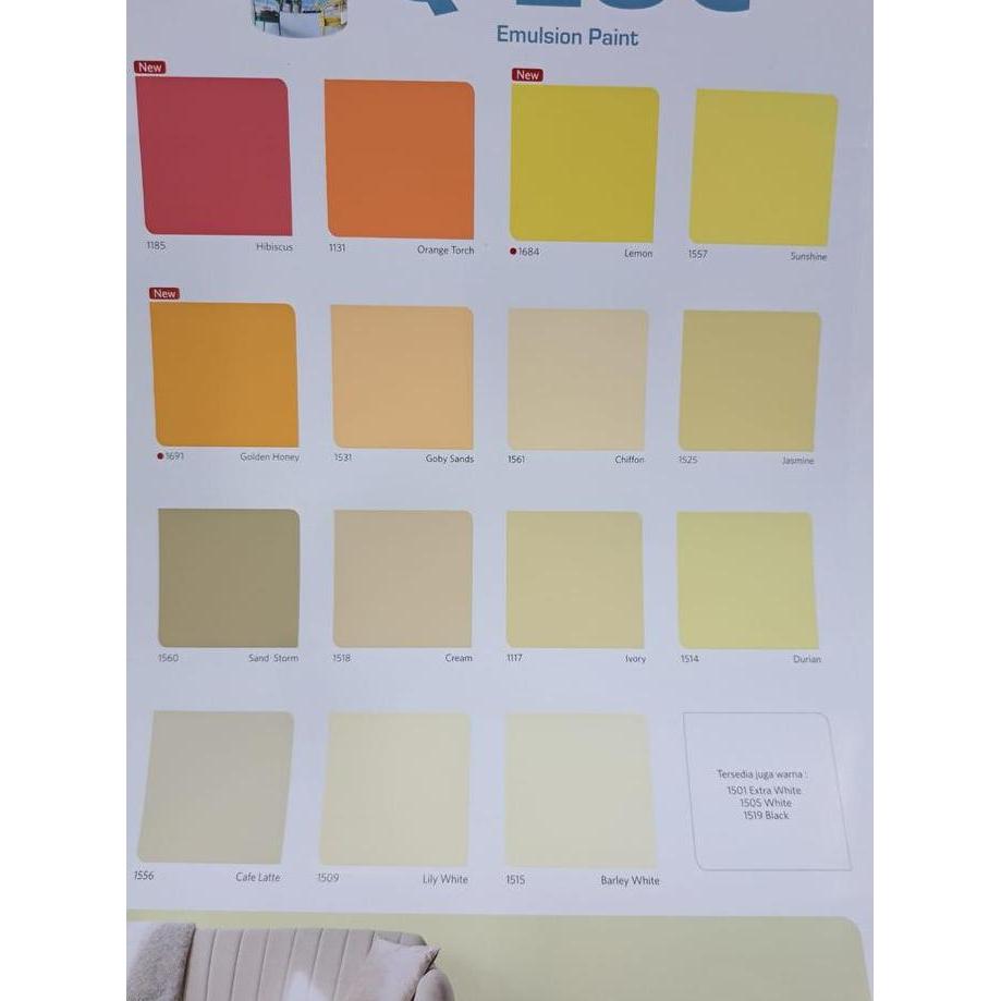 Cat- Q-Luc Cat Tembok Q-Luc 5Kg - Q Luc Nippon Paint - Cat Tembok Qluc 5Kg