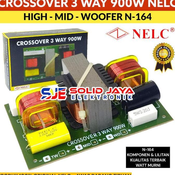 DF121 >> CROSSOVER 3 WAY TWEETER MIDLE WOOFER 900W N164 NELC - CROSOVER NELC TWETER MIDDLE VOCAL WOF