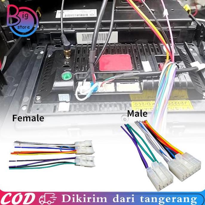 DB100 - Soket Audio Toyota / Soket Audio Mobil Unit Mobil Male Female Soket Head Unit Toyota Avanza 