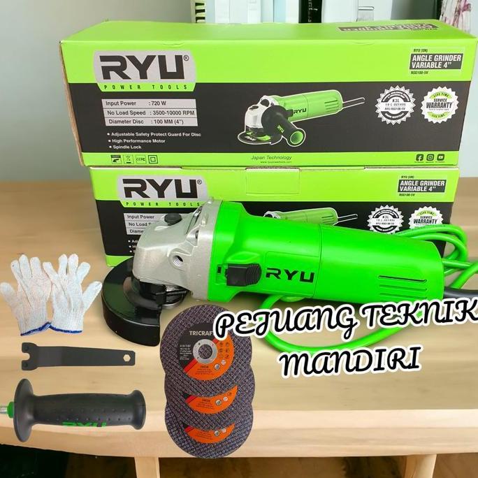 KIKYO MESIN GERINDA TANGAN RYU RSG 100-5V VARIABLE SPEED / RYU RSG 100 - 5V