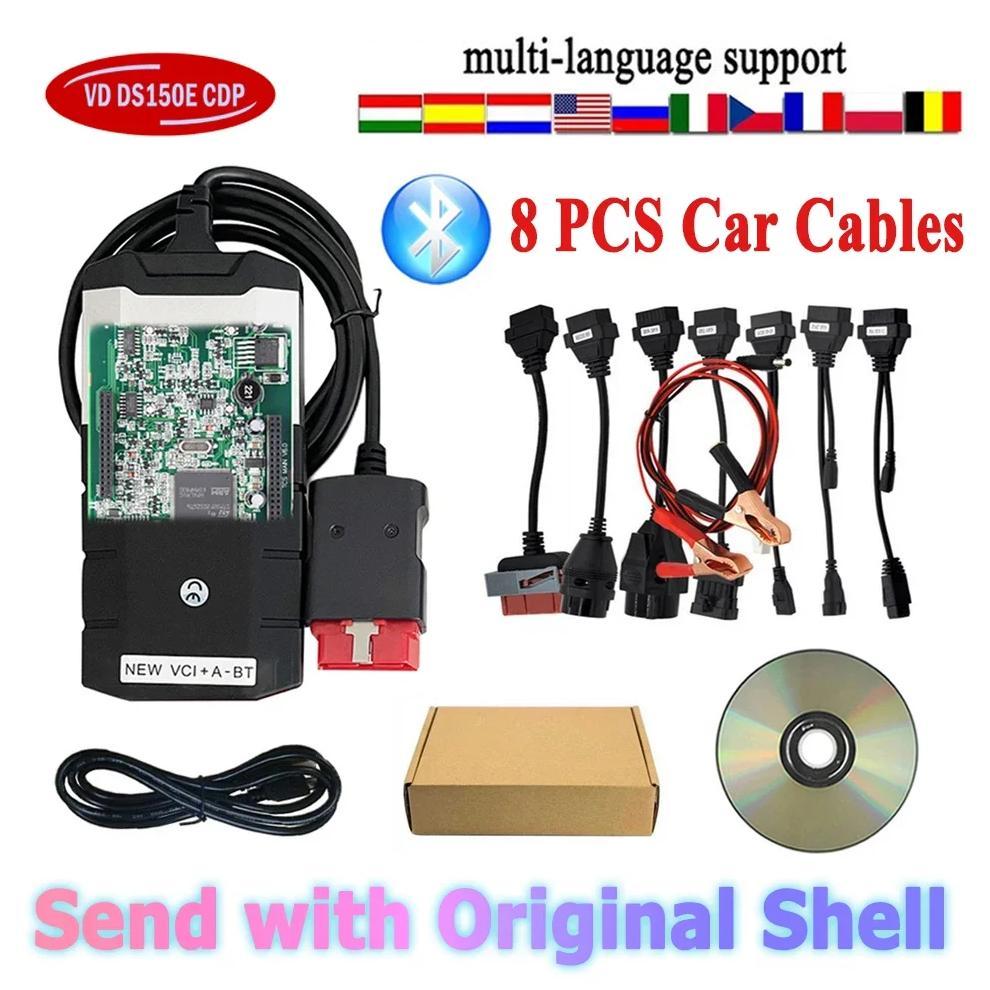 Latest Vd DS150E Cdp 2021.11 KEYEGN VD TCS CDP Diagnostic Tools Bluetooth USB for TNESF DELPHIS ORPD