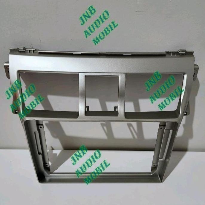DV173 - Frame head unit tv mobil android 9 inch mobil toyota vios 2008-2012 merek orca warna silver