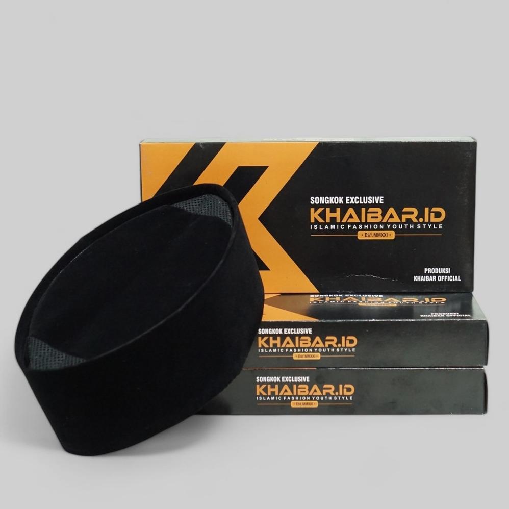 PREMIUM PECI SONGKOK HITAM POLOS AC KOPYAH DEWASA DAN PECI HITAM ANAK SONGKOK PRESIDEN TINGGI 9