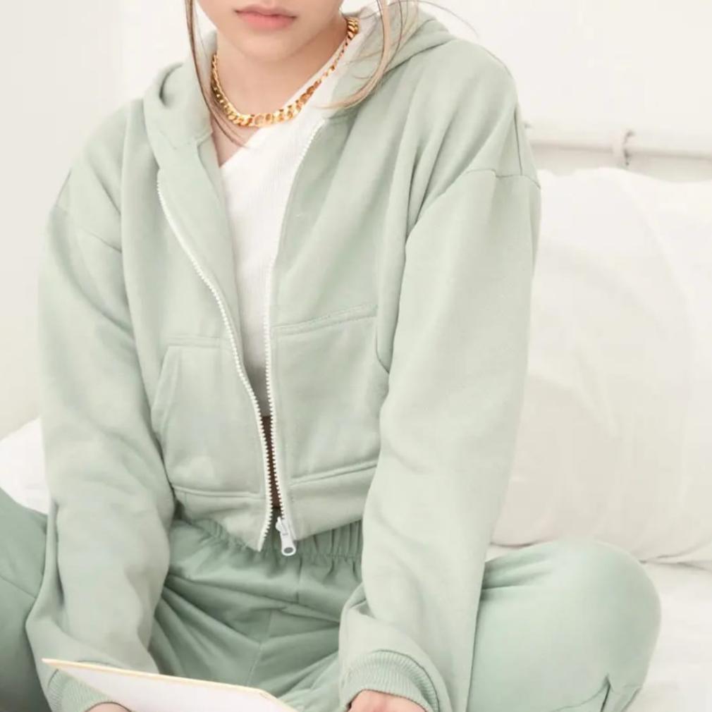 NEW PROMO Jaket Wanita Crop | Sweater Style Korea | Ziper Crop Hoodie Sweatshirt | Hoodie Crop wanit