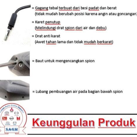 Viral  Spion Motor Honda Beat Street 2020-2025 Kereta Kaca Spion Kereta Kaca Spion Sepasang