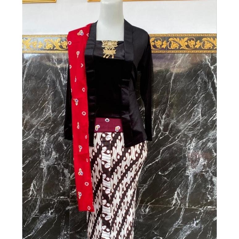 PREMIUM [ 1SET ] KEBAYA BELUDRU KUTUBARU DEWASA (KEBAYA+BAWAHAN+SELENDANG)