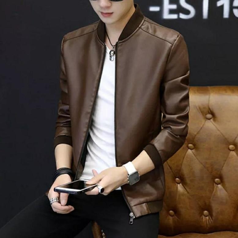 HOT PRODUCT (NEW TREN) Jaket Kulit Asli Pria Silverstone RFLA Ariel Noah size jumbo  3XL  4XL  5XL