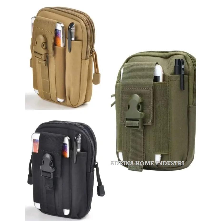 100% AMAN TAS PINGGANG PRIA UNTUK DOMPET DAN HP
