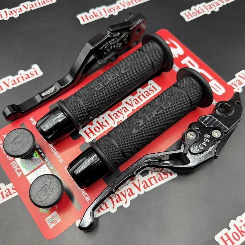 Handgrip HG55 RCB Original + Jalu Stang CNC + Handle Rem Cnc / Handgrip Motor Nmax Aerox Mio Beat Le