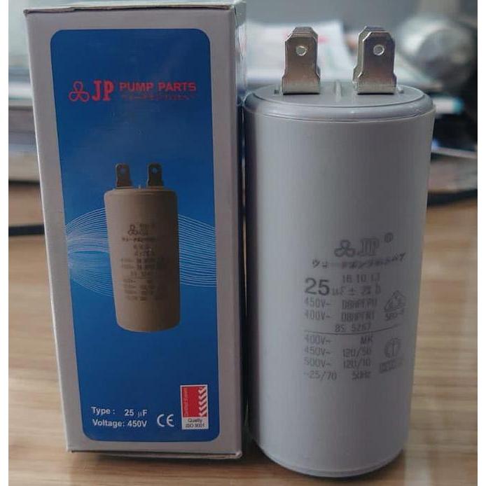 ------] kapasitor 25 mf JP mfd uf pin colok bulat