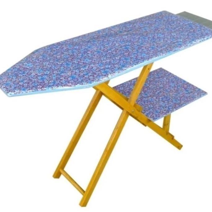 Meja Setrika Meja Gosokan Lipat pakaian (Kayu) / Papan Meja Setrika Kayu Berdiri