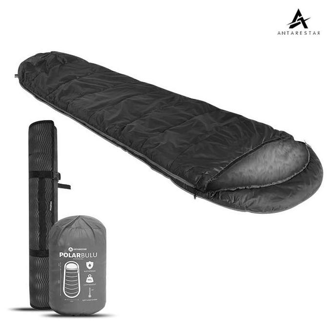Mouting- Antarestar Official Paket Hemat Polar Bulu Tidur Camping Free Matras Antarestar Bag Tikar |