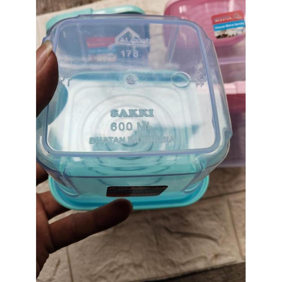 Barunih- 6 Pcs Toples Segi Transparan Alexis  600Ml / Toples Dengan Tutup Terlaris