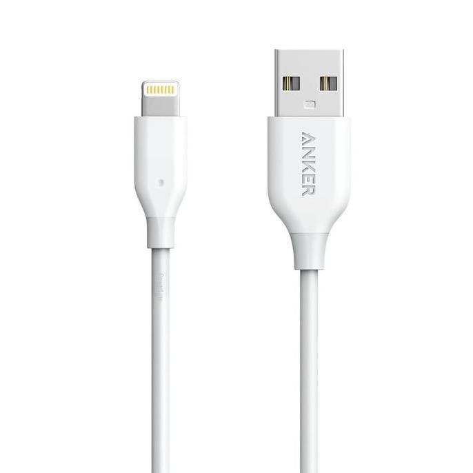 ANKER AK-A8111 MFi PowerLine Lightning Cable 3ft WHITE