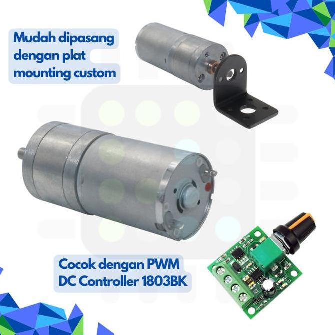 Tranmood- Motor Dc Gear Box 130Rpm 3-24V 9V 12V High Torque Gearbox U Robot Car