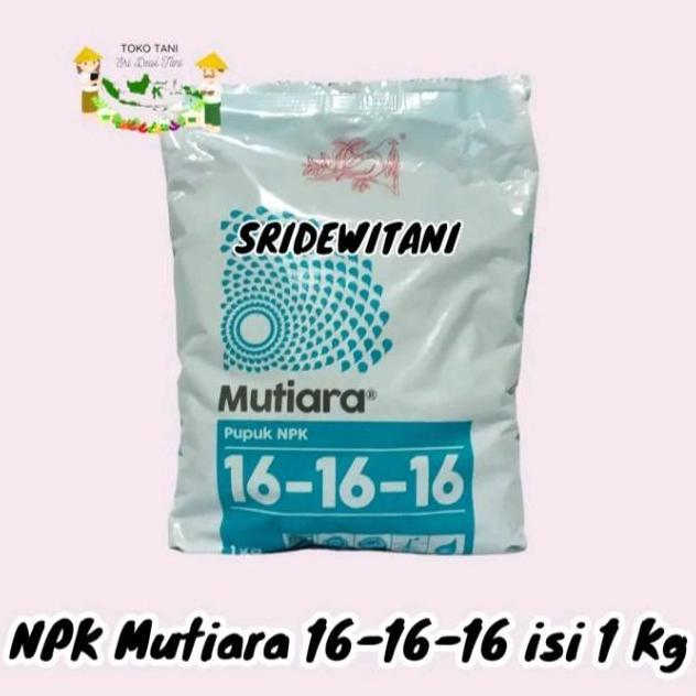 Indah- Pupuk Nkp Mutiara Meroke 16 16 16 1 Kg Kemasan Pabrik Tanah Subur Tanaman Kalium