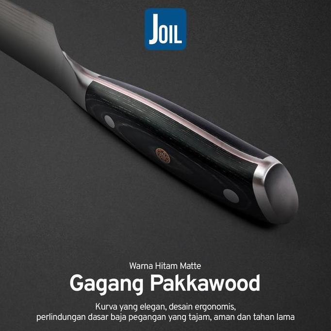 Instancodbisa- Joil Pisau Dapur Chef Knife Damascus Premium Stainless Steel Baja - N5-Damascus