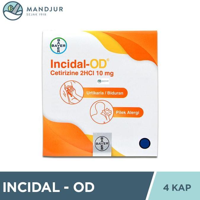 Incidal-OD 4 Kapsul - Obat Alergi Rhinitis Urtikaria