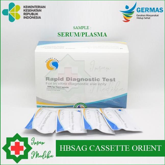 HbsAg Cassette Merk Orient Gene Isi 25