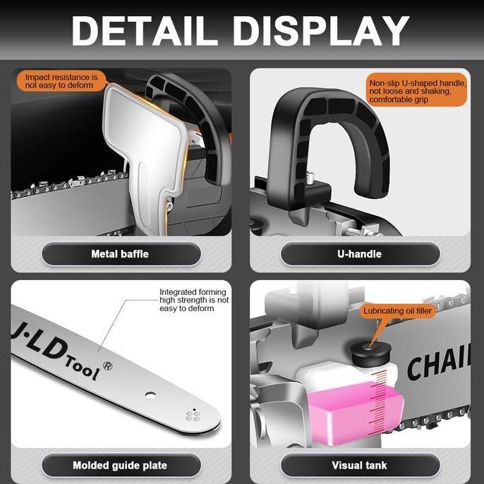 Supertool- Jld Gergaji Mini Gerinda Tangan Adaptor Chainsaw Konverter 12" Untuk Gerinda 4" Dengan Ma