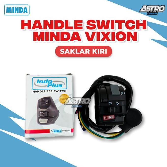 Panelfiks- Saklar Kiri Vixion Nmax & Cocok Ubahan Modifikasi Merk Minda R15 Rx King Aerox Lexi Pcx V