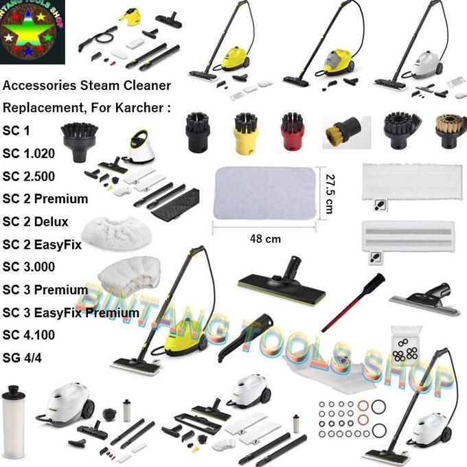 Bersihyuk- Karcher Cloth Brush Kain Nozzle Steam Cleaner For Sc1 Sc2 Sc3 Sc4 Sc5