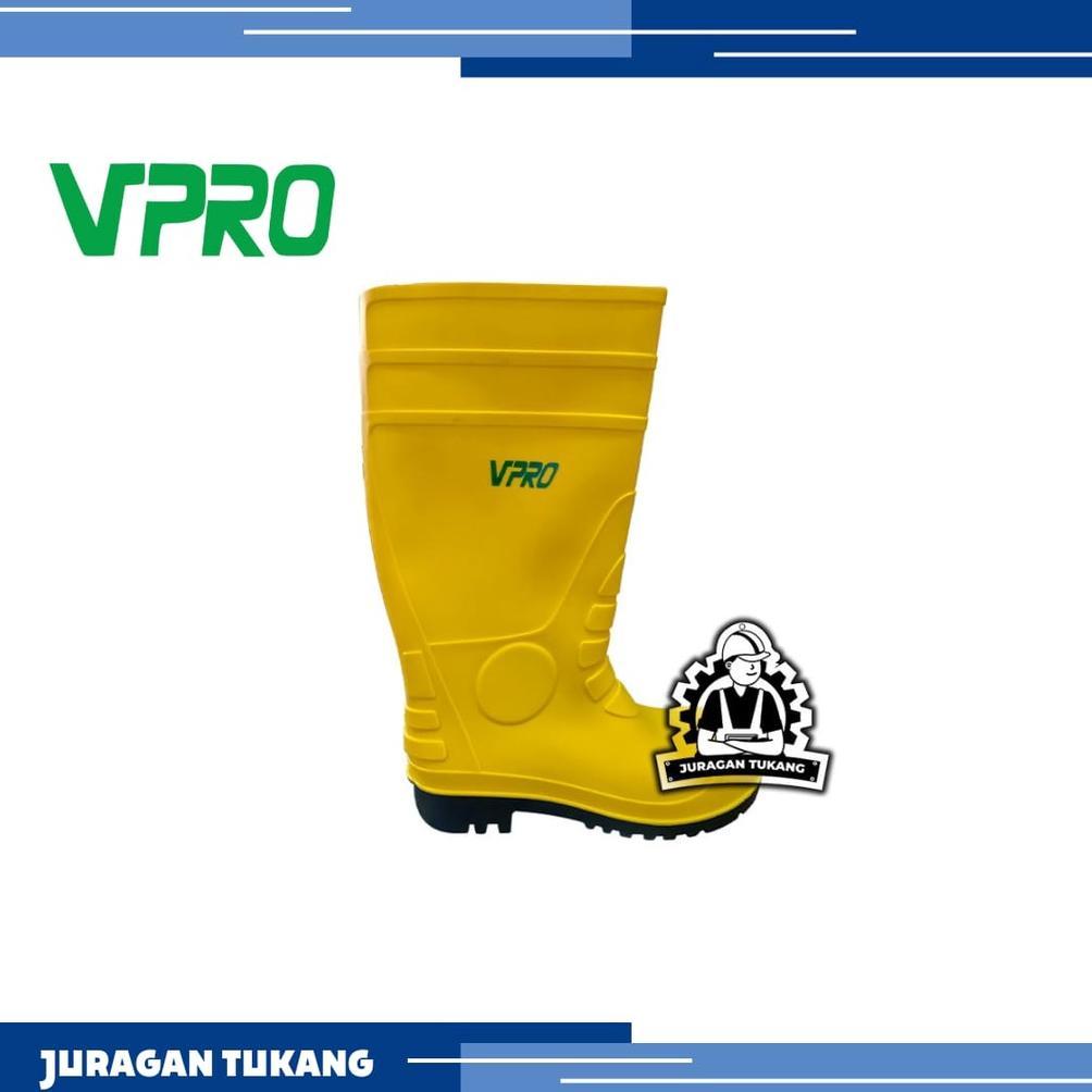 CUCI GUDANG Sepatu Safety Boot Karet Ujung Besi VPRO Rubber Shoes AP