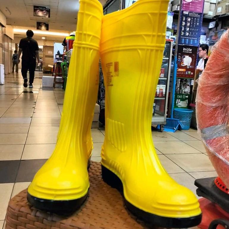 HOT PRODUCT Sepatu Safety Boots Wayna Inyati 1278 / Safety Shoes Wayna Inyati 1278 Rubber Boots Orig