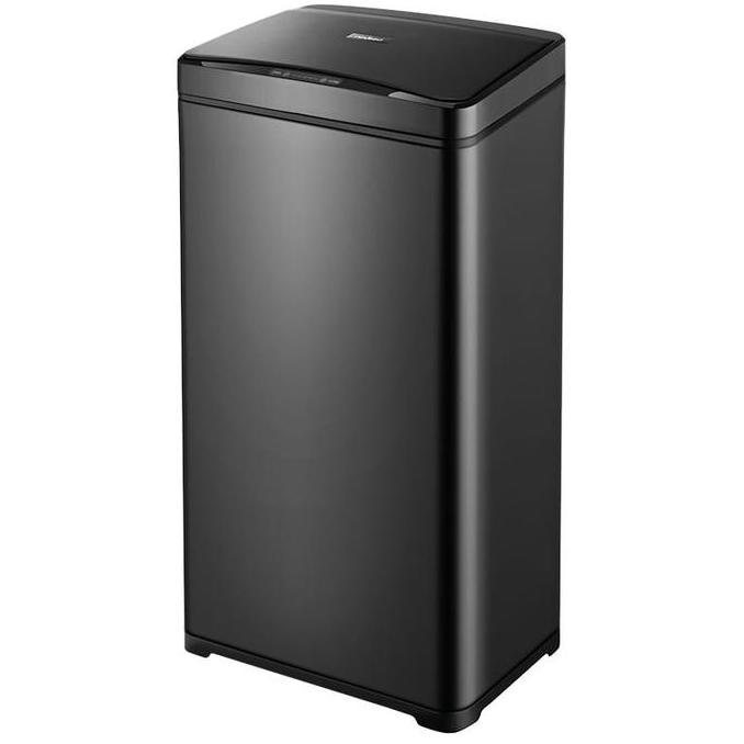 Tempat Sampah Stainless HITAM Sensor Bin Gerak Smart Trash Otomatis AS