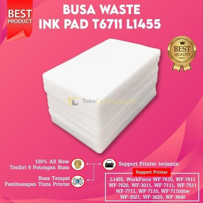 Busa Waste Ink Pembuangan T6711 E-6711 PXMB3 L1455 WF-7610 WF-7611