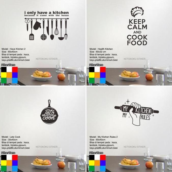 Promo Cutting Sticker Dekorasi Dapur untuk Dinding Kaca Panel Kitchen Set Bahan Plastik Vinyl Oracal