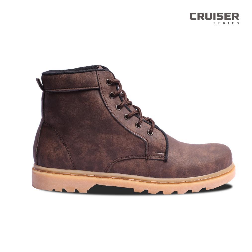 PROMO Carnos Cruiser Sepatu Boots Pria Safety Brown