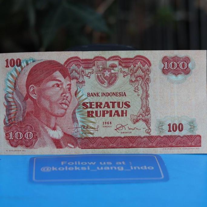 Uang Kuno 100 Soedirman 1968