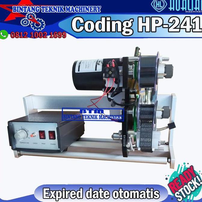 perokto_sho - mesin coding machine automatic hp-241 alat cetak kadaluarsa packaging